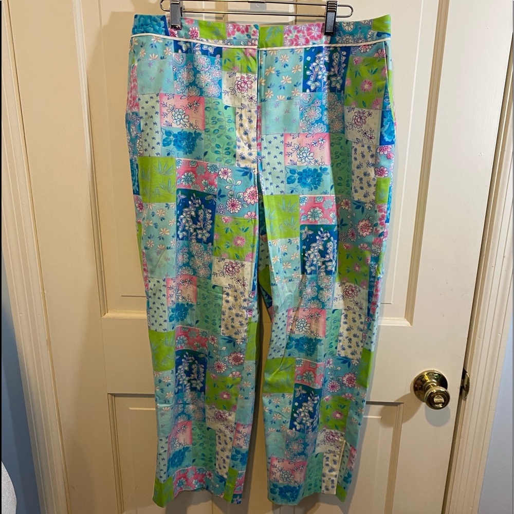 Island Republic Pastel Patchwork Capris SIZE 12